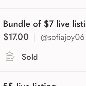 Bundle of Live Listings for Sofía joy